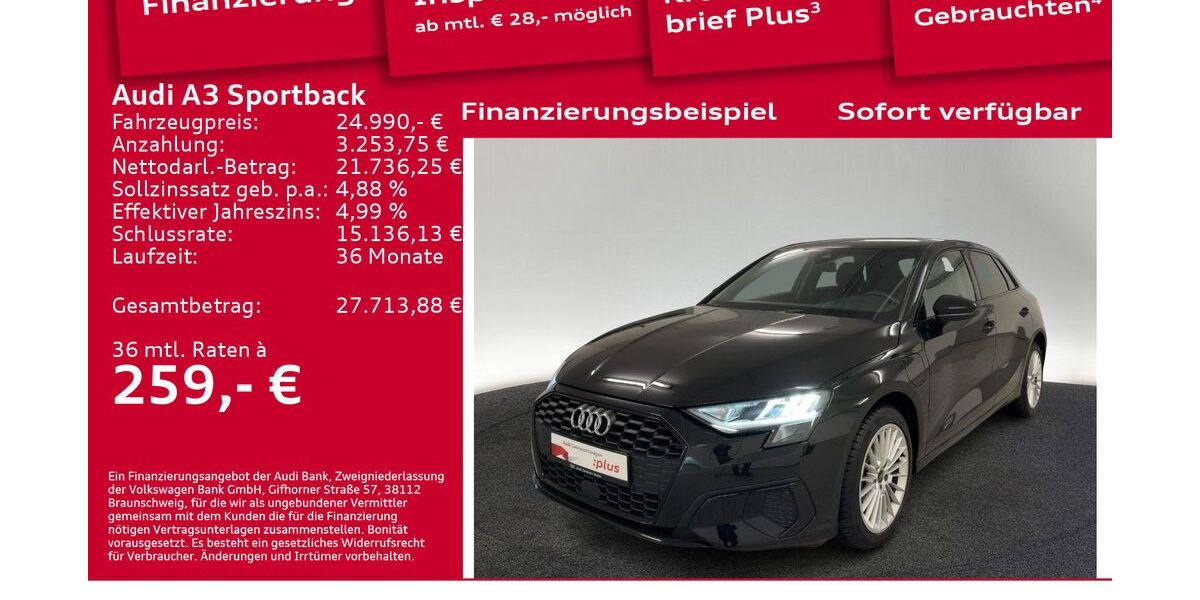 Audi A3 34.600 km 23.900 &euro; Berlin 12489