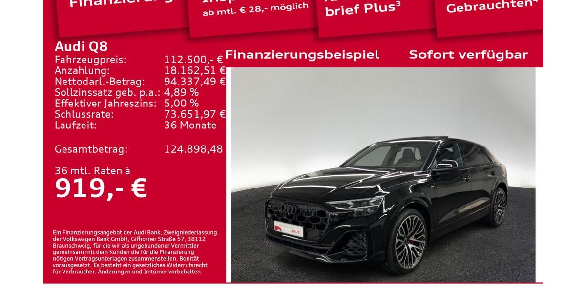 Audi Q8 14.000 km 109.990 &euro; Berlin 12489