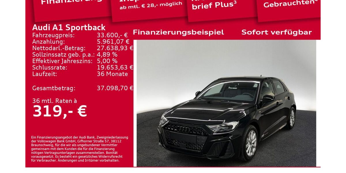 Audi A1 6.001 km 33.300 &euro; Berlin 12489