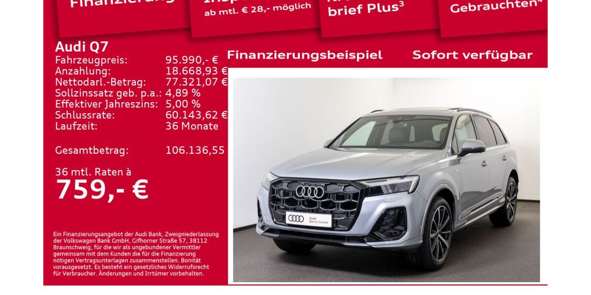 Audi Q7 6.001 km 95.990 &euro; Berlin 12489