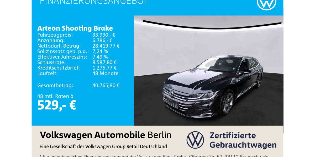 VW Arteon 41.161 km 33.930 &euro; Berlin 12681