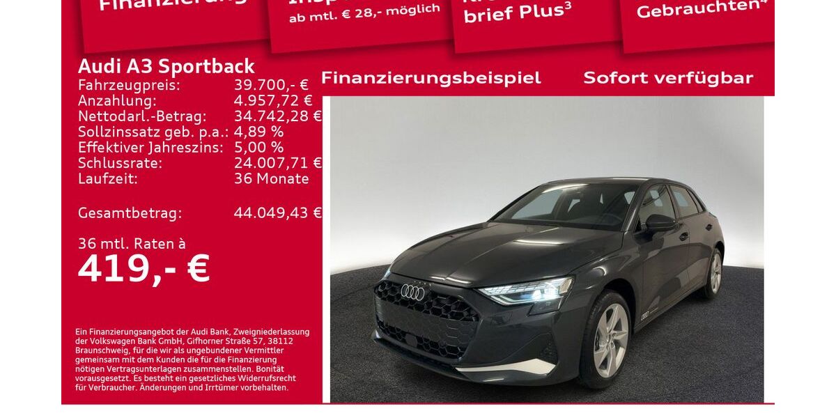 Audi A3 6.001 km 39.700 &euro; Berlin 12489