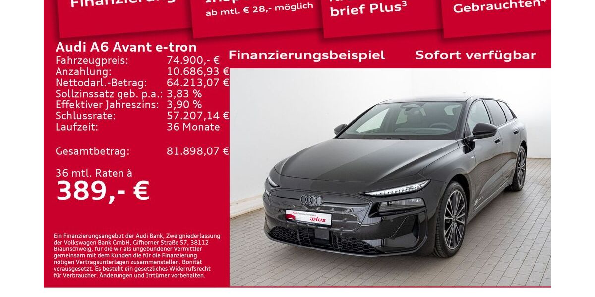 Audi A6 e-tron 6.001 km 74.900 &euro; Berlin 12489