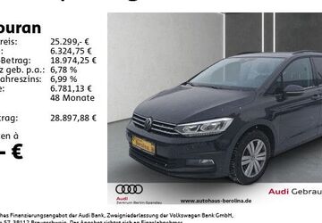 VW Touran 106.236 km 25.299 &euro; Berlin 13581