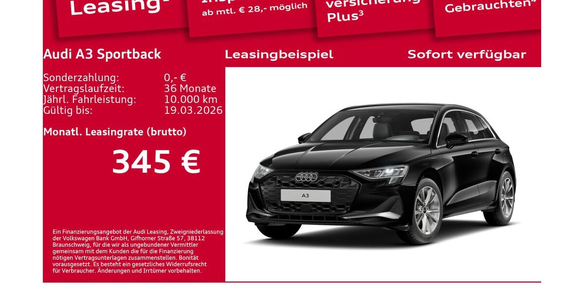 Audi A3 19.161 km 33.900 &euro; Berlin 12489