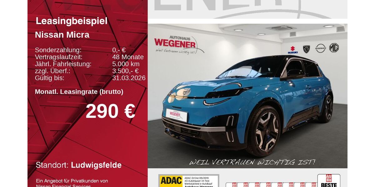 Nissan Micra 1.957 km 35.400 &euro; Ludwigsfelde 14974