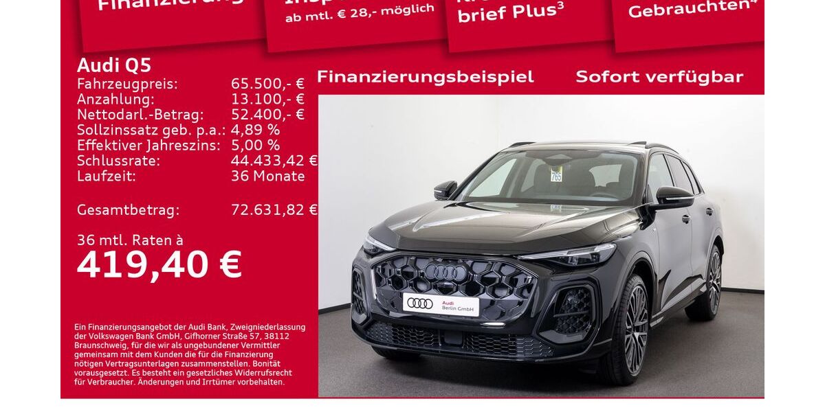 Audi Q5 9.500 km 65.500 &euro; Berlin 12489