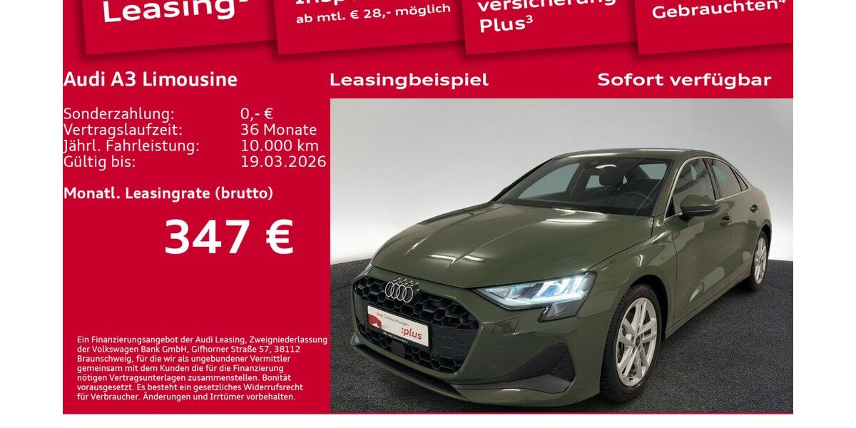 Audi A3 8.850 km 32.900 &euro; Berlin 12489