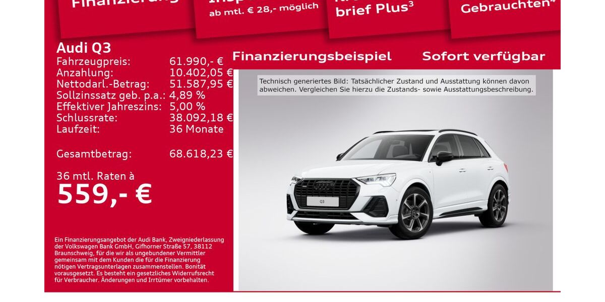 Audi Q3 6.001 km 61.990 &euro; Berlin 12489