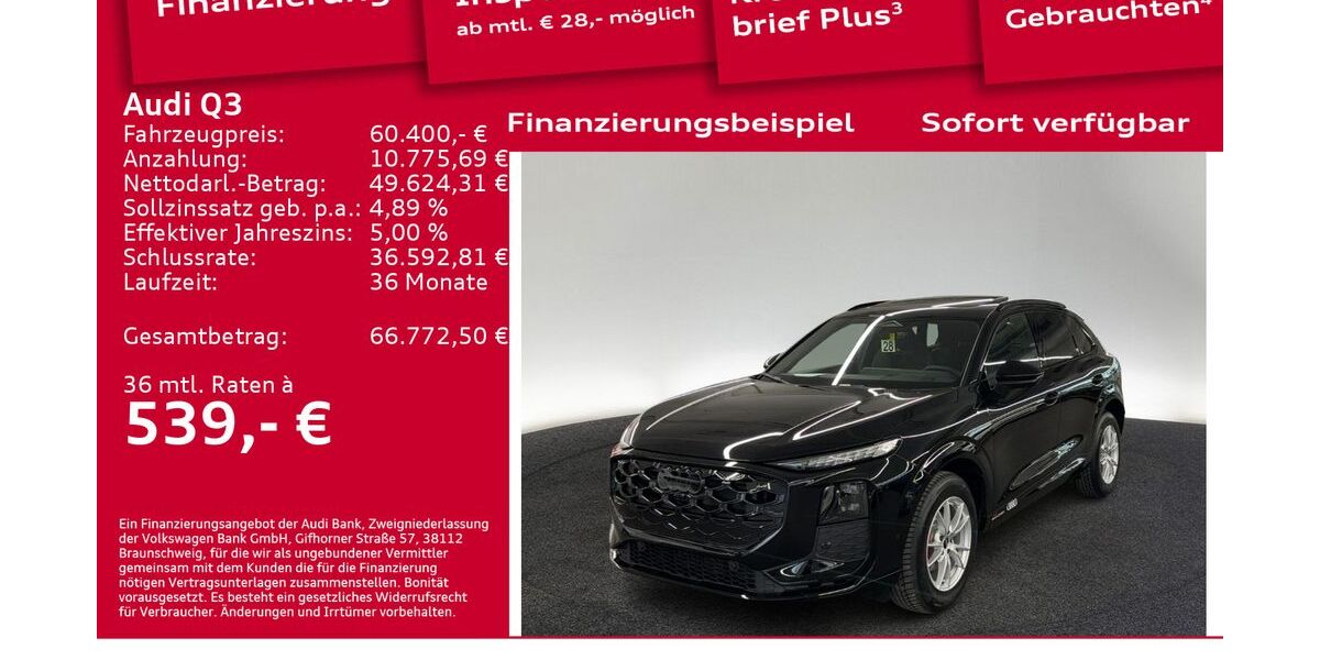 Audi Q3 6.001 km 60.400 &euro; Berlin 12489