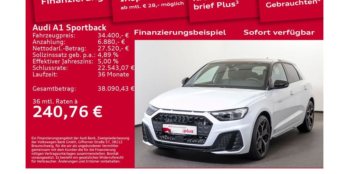 Audi A1 9.500 km 34.400 &euro; Berlin 12489