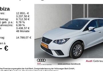 Seat Ibiza 48.211 km 12.989 &euro; Berlin 13581