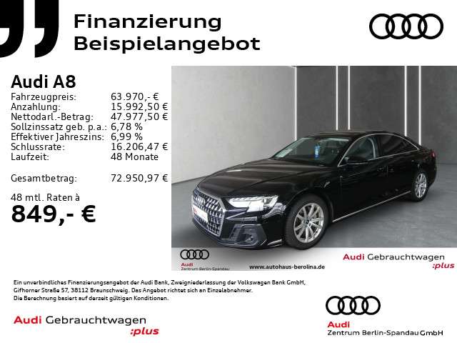 Audi A8 40.711 km 63.970 &euro; Berlin 13581