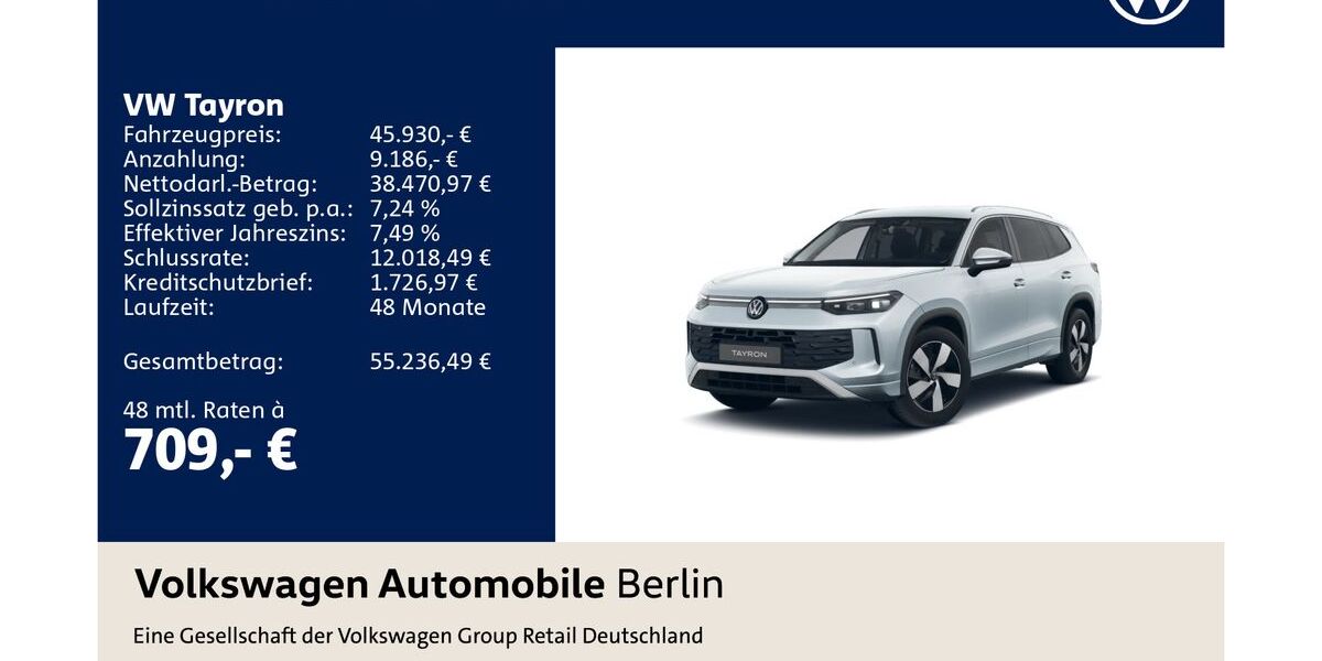VW Tayron 31.675 km 45.930 &euro; Berlin 12681