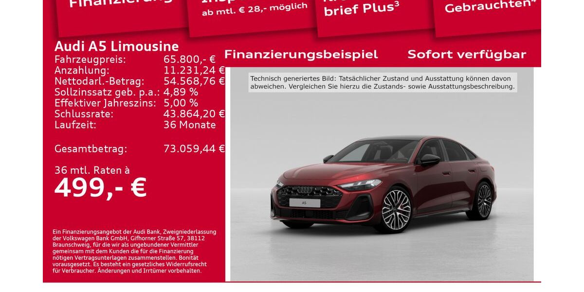 Audi A5 14.000 km 65.800 &euro; Berlin 12489