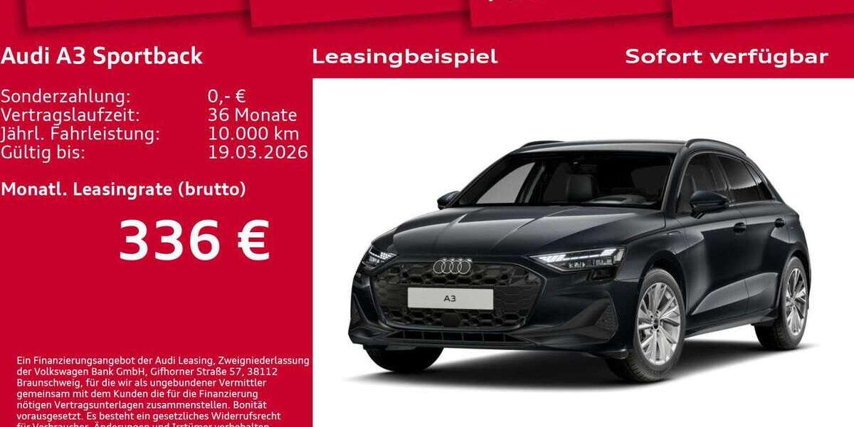 Audi A3 4.370 km 37.901 &euro; Berlin 12489