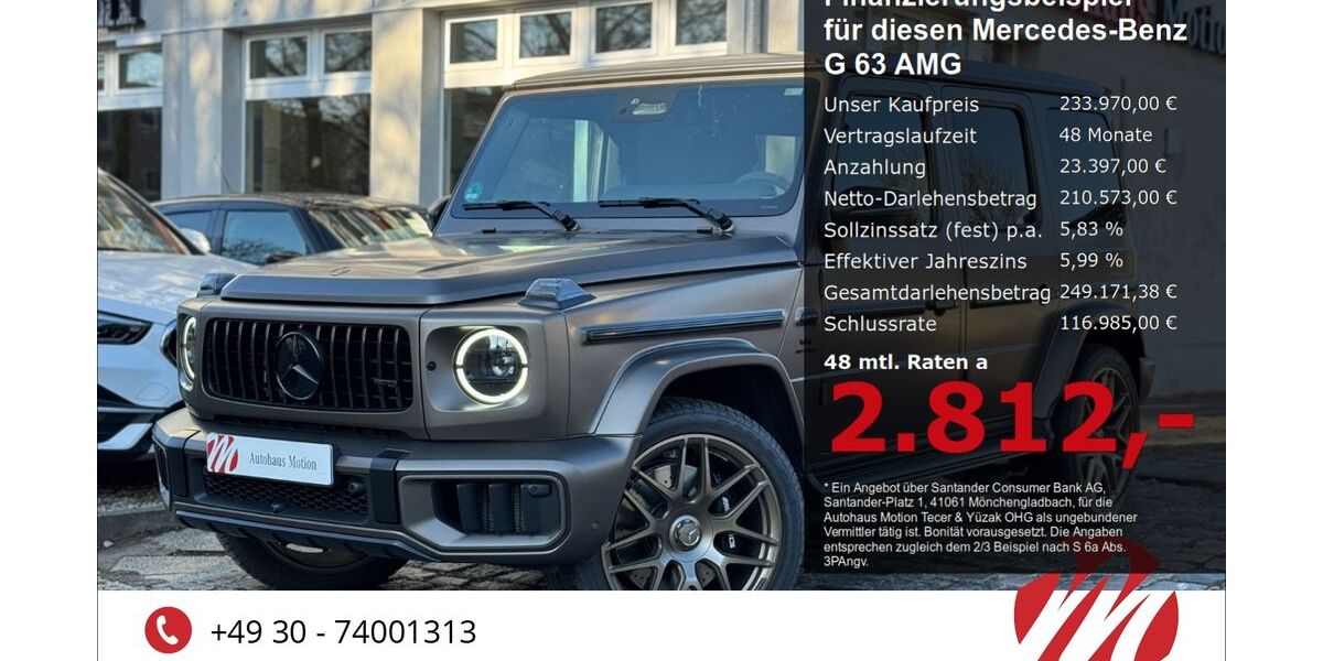 Mercedes-Benz G 63 AMG 1.500 km 233.970 &euro; Berlin 12305