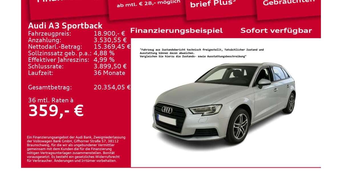 Audi A3 57.270 km 18.900 &euro; Berlin 12489