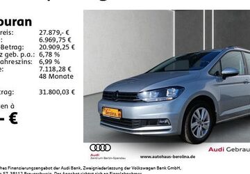 VW Touran 63.581 km 27.988 &euro; Berlin 13581