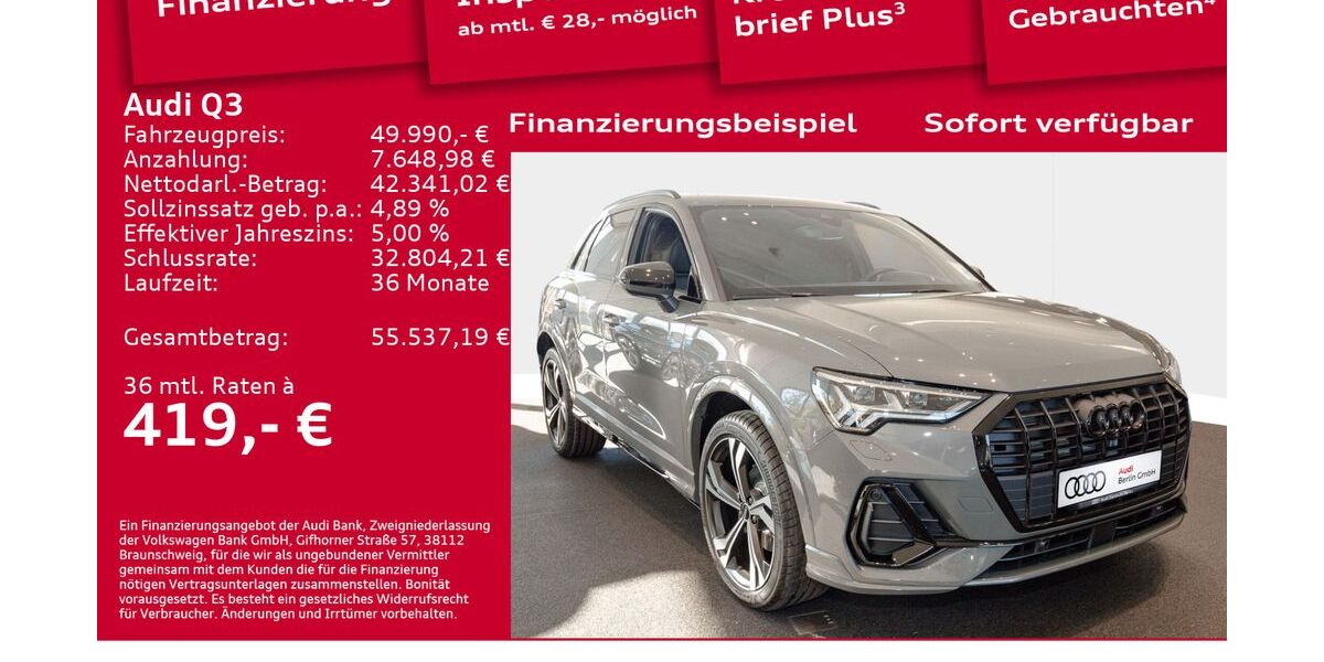 Audi Q3 6.001 km 49.990 &euro; Berlin 12489
