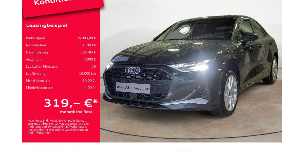 Audi A3 9.500 km 35.903 &euro; Potsdam 14482