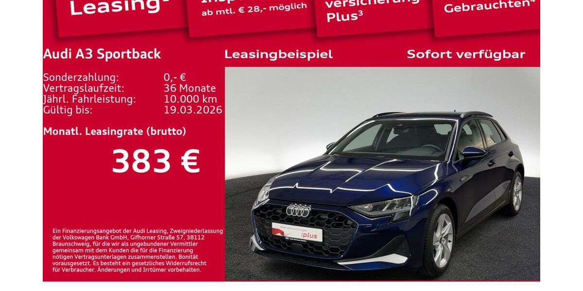 Audi A3 2.600 km 33.500 &euro; Berlin 10587