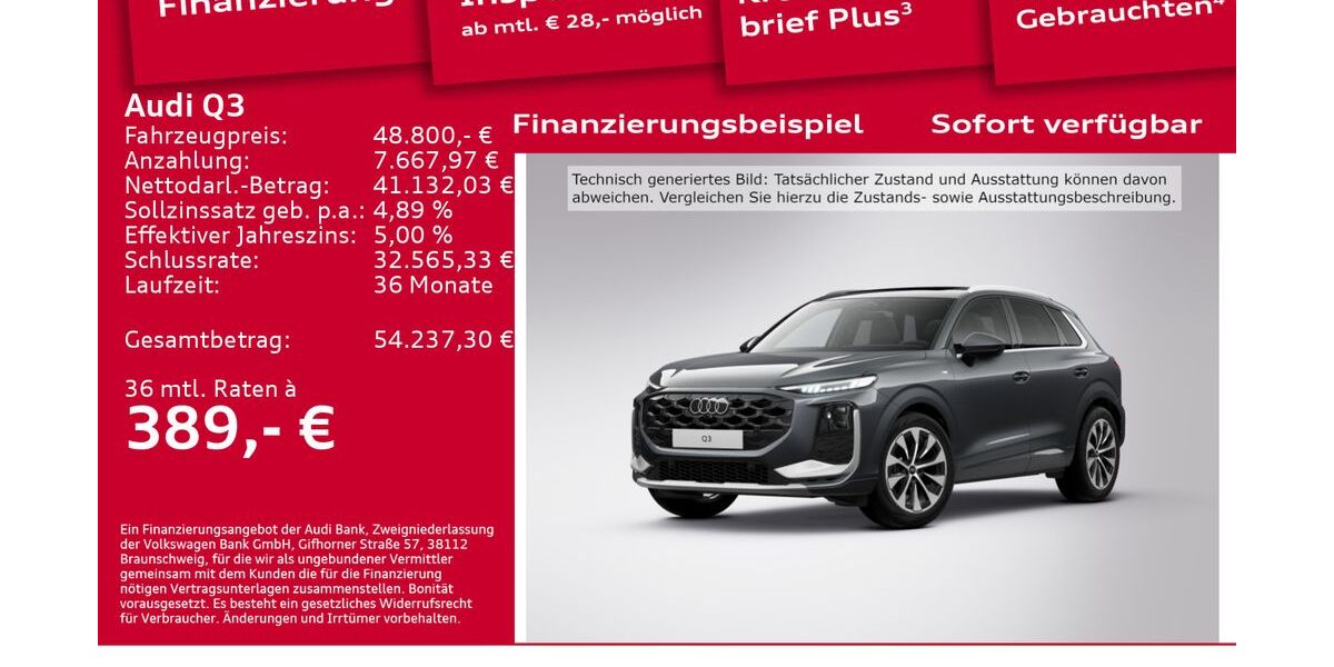 Audi Q3 6.001 km 48.800 &euro; Berlin 12489