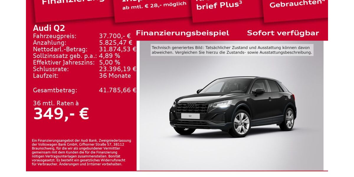 Audi Q2 6.001 km 37.700 &euro; Berlin 12489