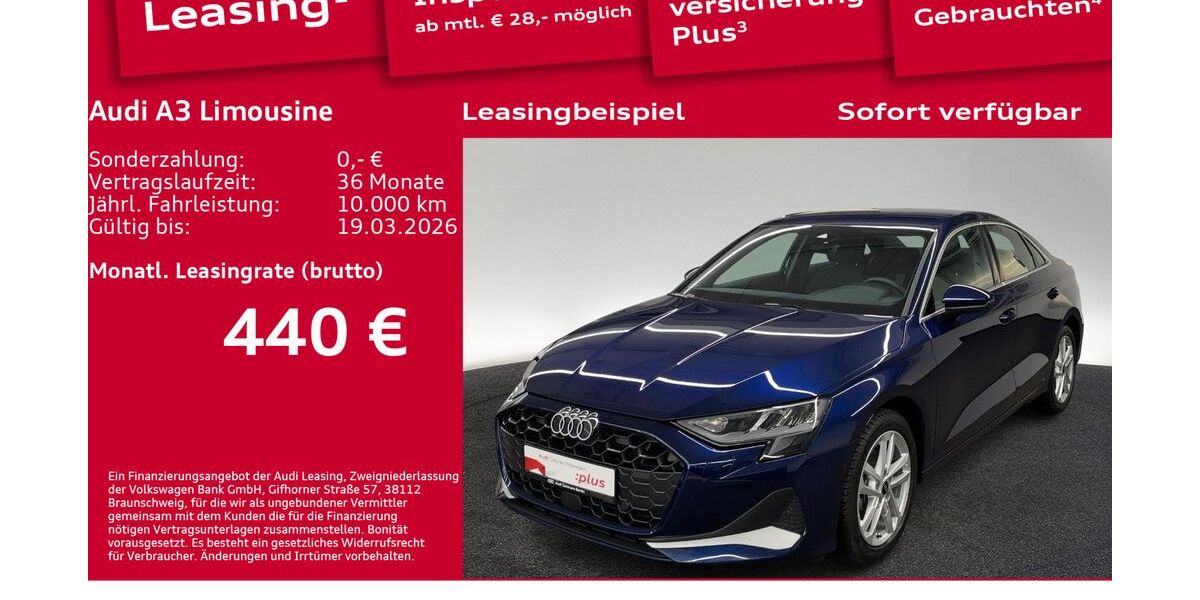 Audi A3 17.600 km 36.230 &euro; Berlin 10587
