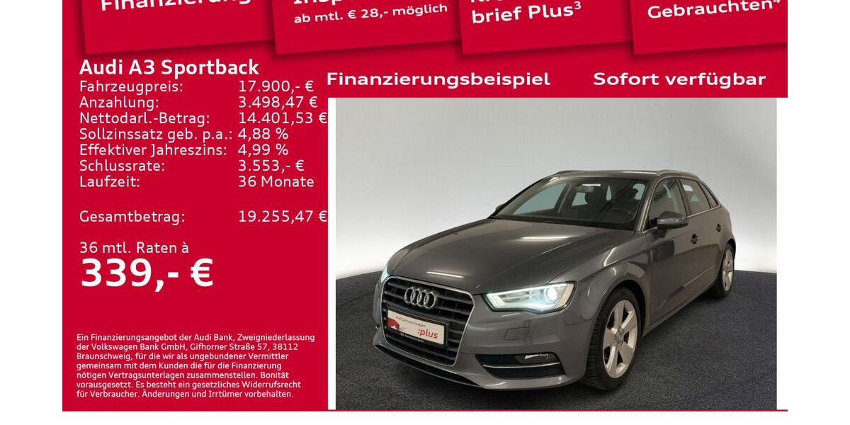 Audi A3 60.605 km 17.900 &euro; Berlin 12489