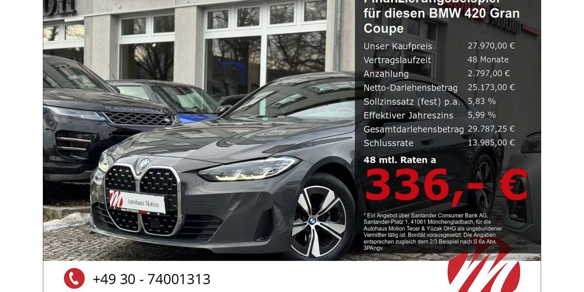 BMW 420 Gran Coupé 151.500 km 27.470 &euro; Berlin 12305