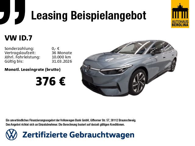VW ID.7 17.009 km 44.630 &euro; Berlin 10709