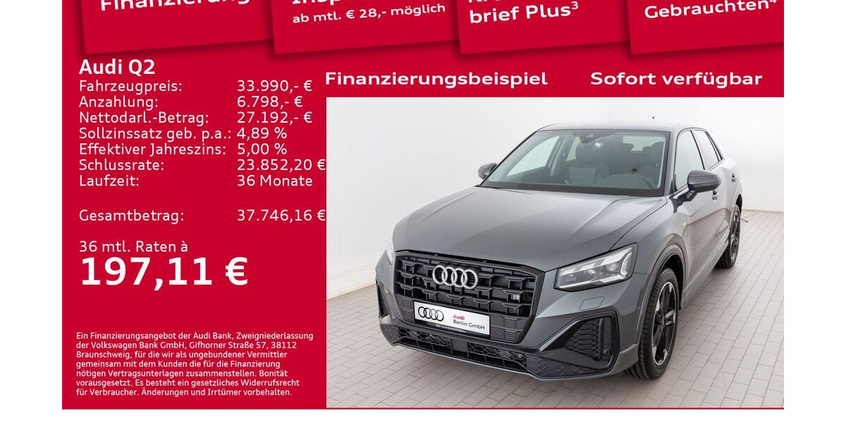Audi Q2 6.001 km 33.990 &euro; Berlin 12489