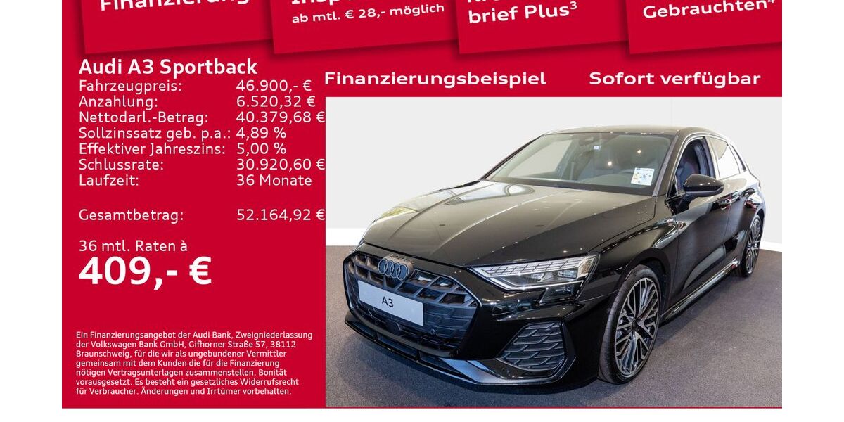 Audi A3 6.001 km 46.900 &euro; Berlin 12489